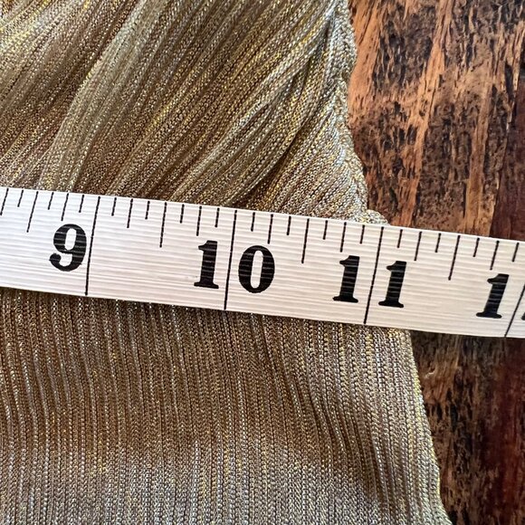 Gold Halter Plunge Metallic Jumpsuit By House Of CB London XS - Picture 11 of 16